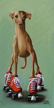 Italian Greyhound
10" x 20"
Prints and note cards available